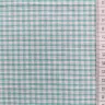 Tissu vichy à petits carreaux vert / blanc