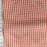 Tissu vichy à carreaux orange / blanc