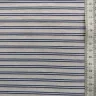Tissu double rayure bleu marine / blanc